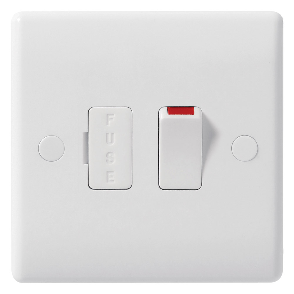 Image for BG Electrical 851 13A 2P Switched Fused Spur Flex Outlet