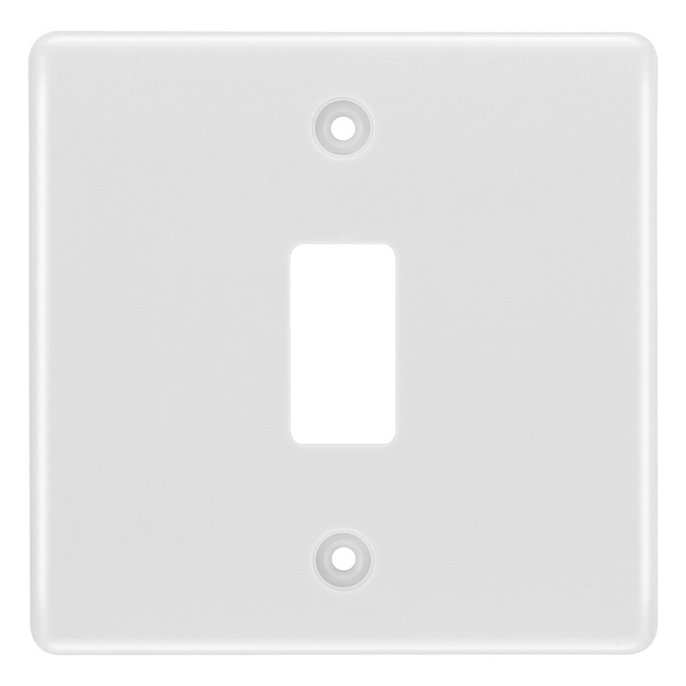 Image for BG Nexus 1 Gang Grid Module Front Plate R81 White