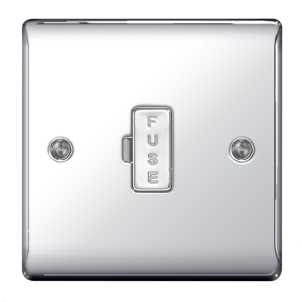 Image for BG Nexus Metal NPC54 13A Unswitched Fused Spur Polished Chrome