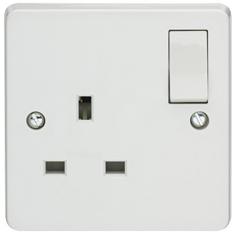 Image for Crabtree Capital 4304 Switched Single Socket 1x 13A SP White