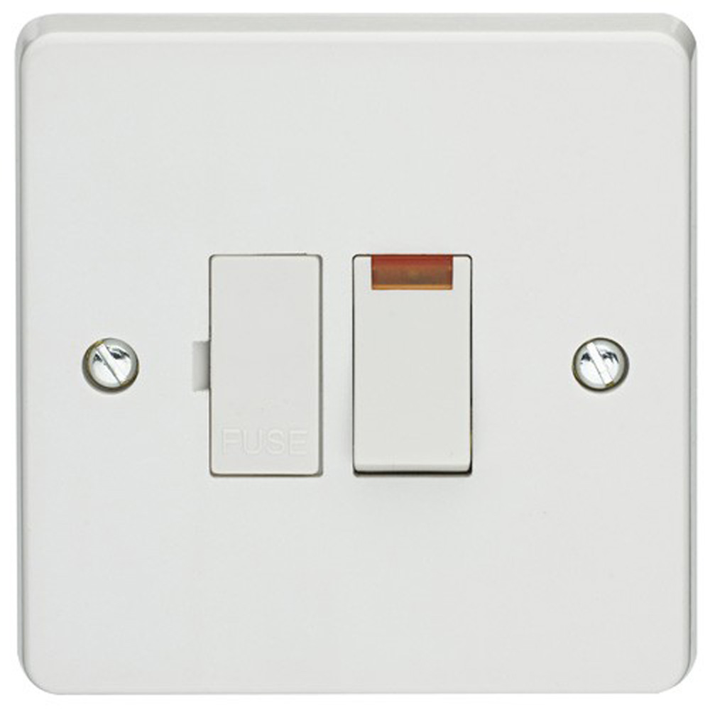 Image for Crabtree Capital 4827/3 Switched Spur 13A DP Neon White