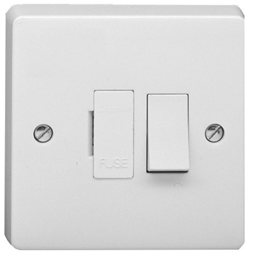 Image for Crabtree Capital 4827 Switched Spur 13A DP Flex Out White