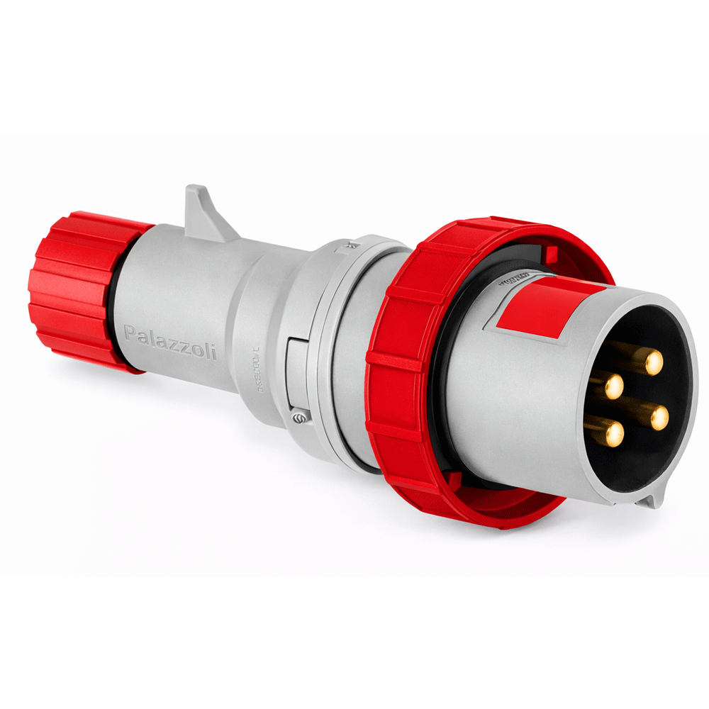 Image for Lewden Multimax 32A 4 Pin 415V Plug Red IP67