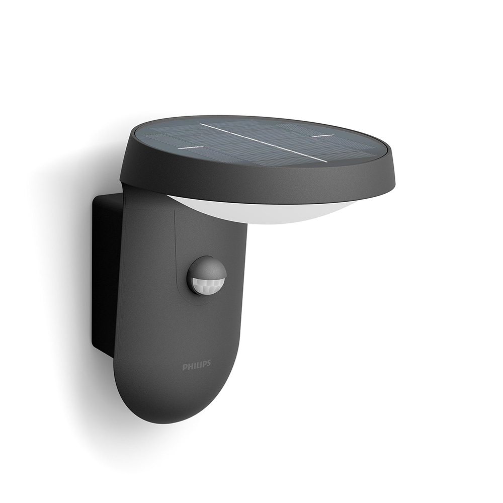 Image for Philips Tyla Solar Wall Light Sensor LED 1.3W Anthracite