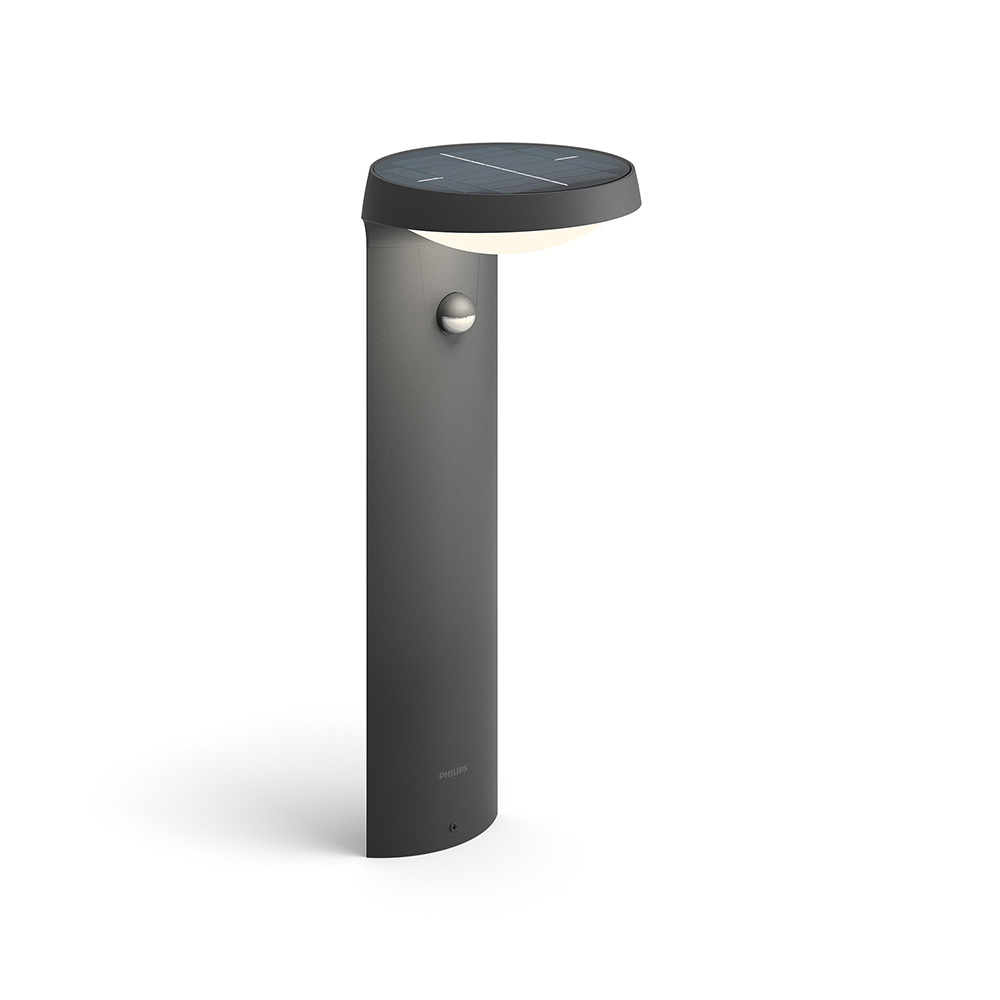 Image for Philips Tyla Solar Pedestal Light Sensor LED 1.3W Anthracite