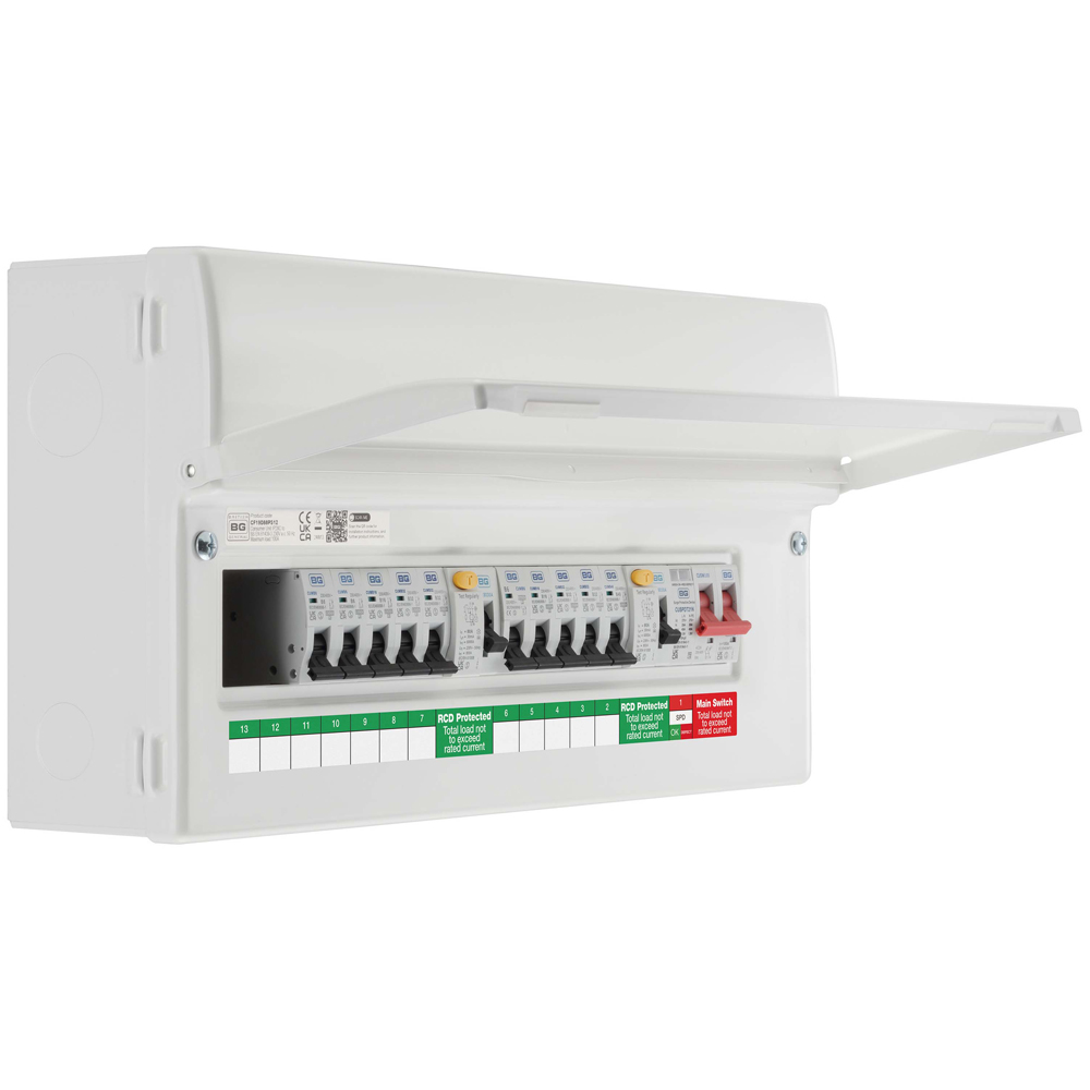 Image for BG 12 Way Dual RCD Consumer Unit High Integrity with SPD Populated