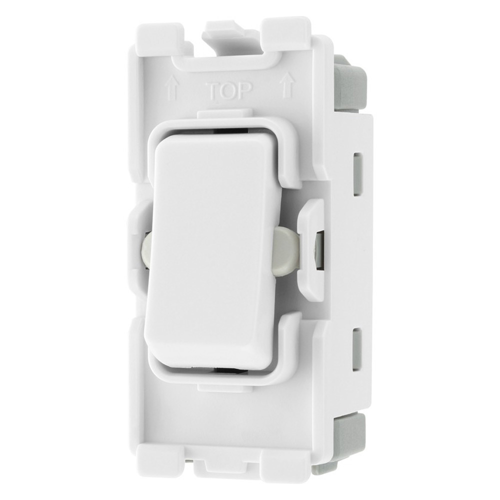 Image for BG Nexus Grid Switch Centre Off R12C SP 2 Way White