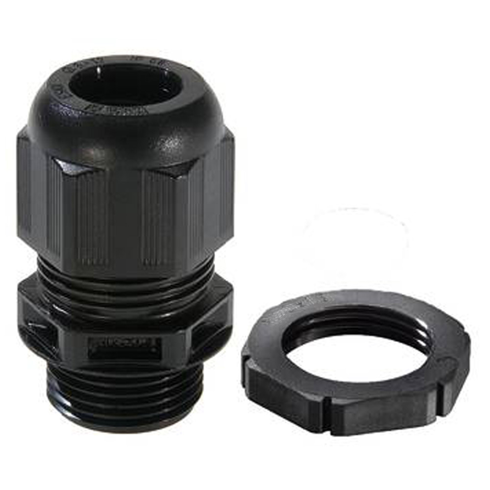 Image for Black Nylon Cable Gland 16mm M16 Each