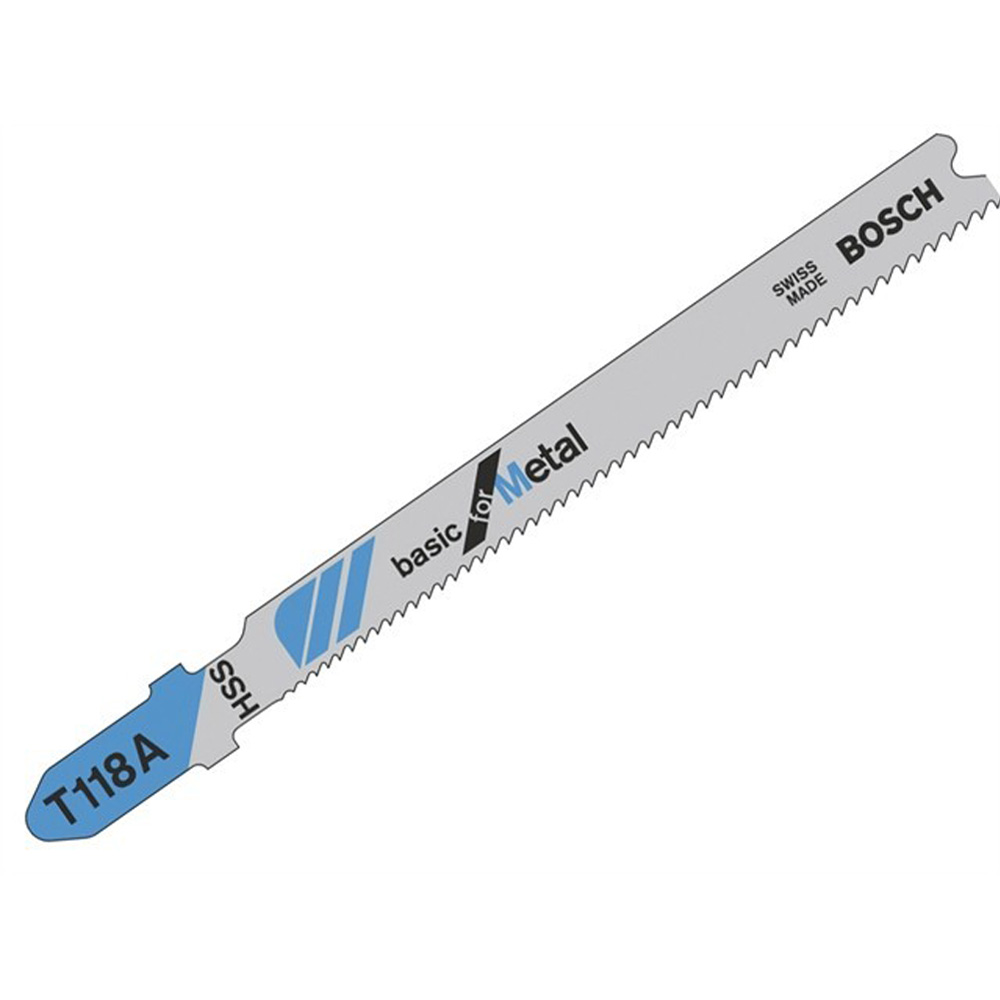 Image for Bosch T118A Spare Jigsaw Blades 75X3mm Fine Pack of 5