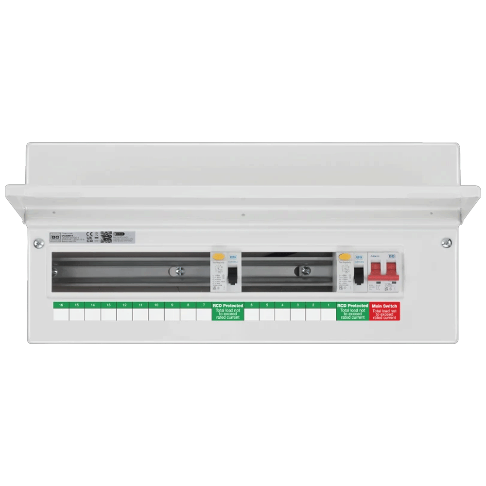 Image for BG 16 Way RCBO Consumer Unit with Main Switch CF22D8816