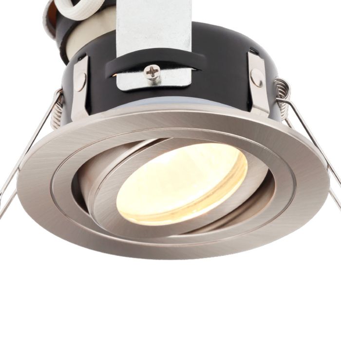 Forum Lighting Cali Downlight GU10 35W Satin Chrome IP44 main product photo