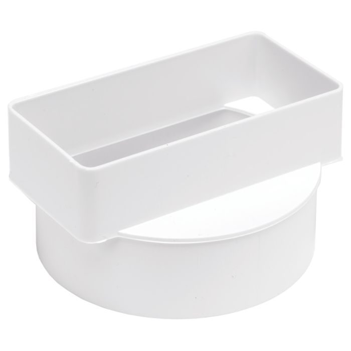 Manrose 100mm to 110mm x 54mm Female Round Rectangular Adaptor 40700 main product photo