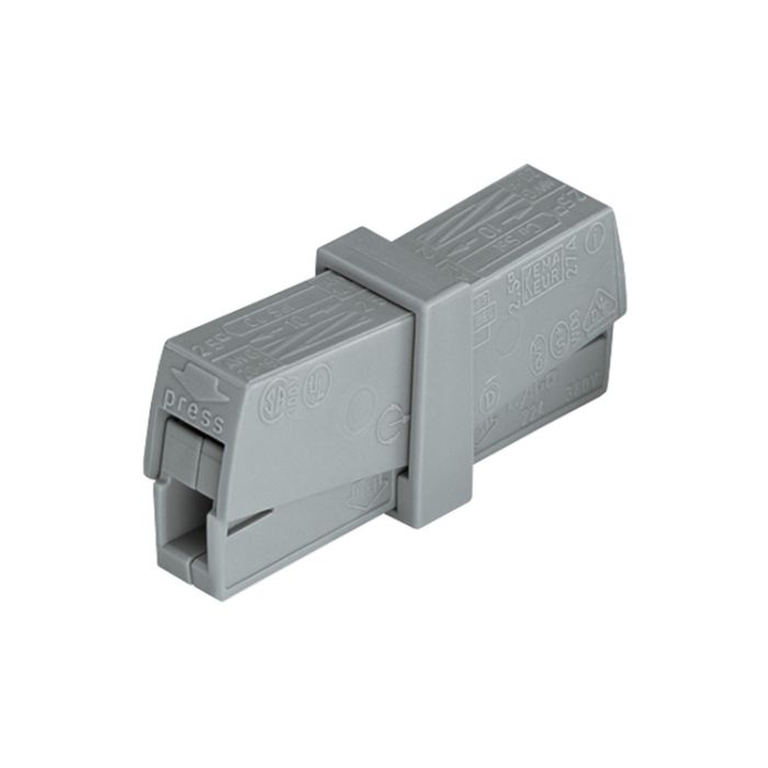 Wago 224-201 Lighting Connector 24A 2-Way Push Wire 50 Pack