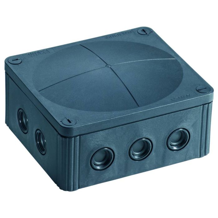 Wiska 1210 160x140mm Weatherproof Junction Box Black main product photo