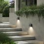 Astro Mast Twin Outdoor Wall Light Concrete Charcoal