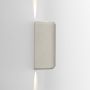 Astro Brixham Wall Light Twin Concrete Grey IP44