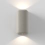 Astro Brixham Wall Light Twin Concrete Grey IP44