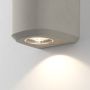 Astro Brixham Wall Light Twin Concrete Grey IP44