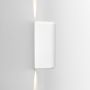 Astro Brixham Wall Light Twin Concrete White IP44