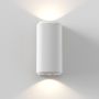 Astro Brixham Wall Light Twin Concrete White IP44