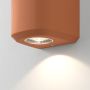 Astro Brixham Wall Light Twin Concrete Terracotta IP44