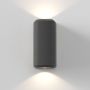 Astro Brixham Wall Light Twin Concrete Charcoal IP44