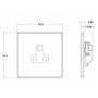 Hamilton Hartland G2 5A Plug Socket Matt Black