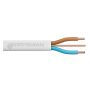 Prysmian 6242BH Twin & Earth Cable 2.5mm LSZH Flat White 100M
