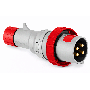 Lewden Multimax 16A 4 Pin 415V Plug Red IP67