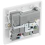 BG Electrical Switched Socket USB A and C 1 Gang