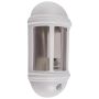 Ansell Latina LED PIR Half Lantern Outdoor Wall Light White
