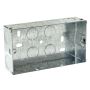 Appleby Flush Metal Back Box 2 Gang 47mm
