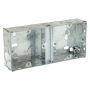 Appleby Dual Flush Metal Back Box 1 plus 1 Gang 25mm