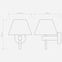 Astro Roma Wall Light 40W Matt Gold IP44