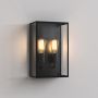 Astro Messina Twin Exterior Wall Light Textured Black