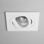 Astro Taro Square Adjustable Fire-Rated Downlight Recessed Matt White