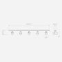 Astro Ascoli Bar Spotlight 5x50W Lamps Matt Nickel