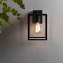 Astro Box Lantern 270 Wall Light Textured Black