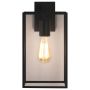 Astro Box Lantern 350 Wall Light Textured Black