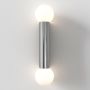 Astro Ortona Twin Wall Light 2x25W Polished Chrome IP44