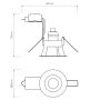 Astro Minima Fixed Recessed GU10 Downlight White 