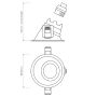 Astro Minima Slimline 25 Fire-Rated IP65 Recessed Downlight Matt White