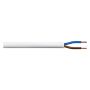 2182Y 2 Core 0.5mm Flexible Cable White PVC Flex 100M Drum