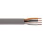 6243Y 1mm PVC Flat Three Core and Earth Grey Cable 100M