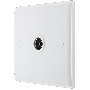 BG Electrical 860 1 Gang Co-Axial Socket White