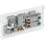 BG Electrical 871 45A DP Cooker Control Unit Socket White