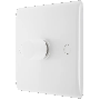 BG Electrical 881 200W Push Dimmer 1 Gang 2 Way White