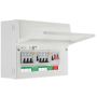 BG 6 Way Dual RCD Consumer Unit High Integrity Populated CF12D88P6