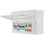 BG 9 Way Dual RCD Consumer Unit High Integrity with SPD Populated