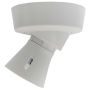 BG Electrical 767 Angled Enclosed Batten Holder BC T2 White